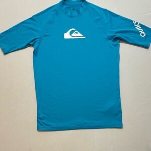 Quiksilver Men’s Blue Short Sleeve Rash Guard XL
